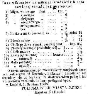 Łódzkie Ogłoszenia - Lodzer Anzeiger 1863 nr 2 - Zbiory WBP w Łodzi.