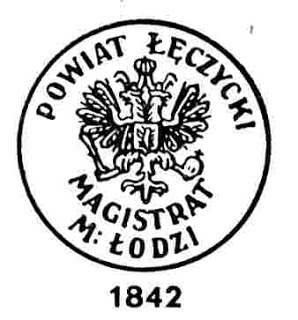 Pieczęć miasta Łodzi 1842.